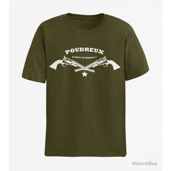 T shirt Armes Poudreux Army Blanc