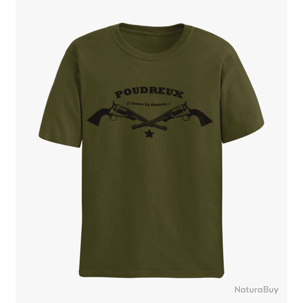 T shirt Armes Poudreux Army Noir