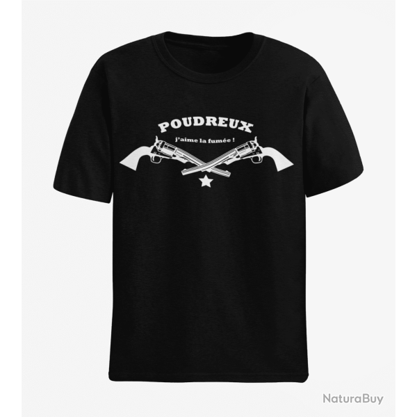 T shirt Armes Poudreux Noir