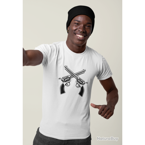 T shirt Armes Revolver Cowboy