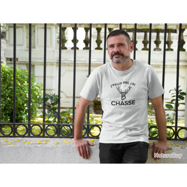 T shirt Chasse J peux pas j ai chasse Cerf