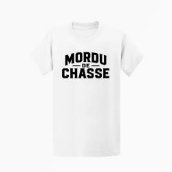 T shirt Chasse Mordu de chasse Blanc