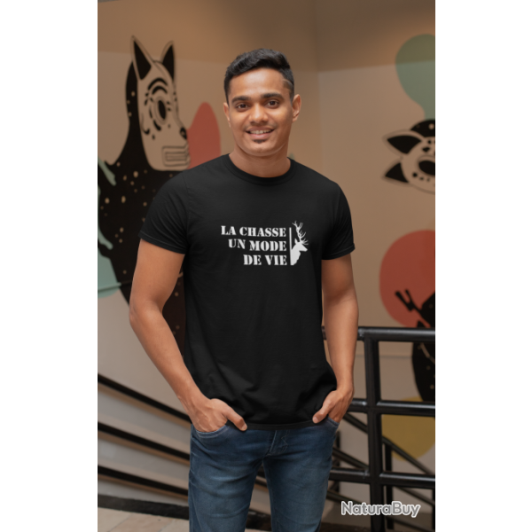 T shirt Chasse Un mode de vie Cerf