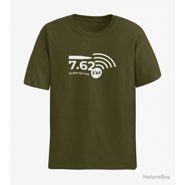 T shirt Humour 7.62 FM 2 Army Blanc