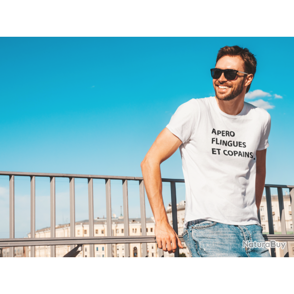 T shirt Humour Apro Flingues et Copains