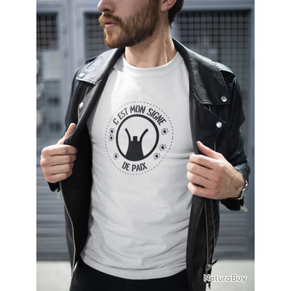 T shirt Humour C est mon signe de paix