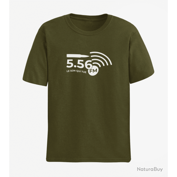 T shirt Munitions 5.56 FM 2 Army Blanc