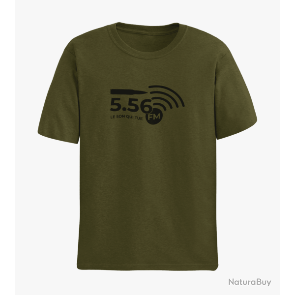T shirt Munitions 5.56 FM 2 Army Noir