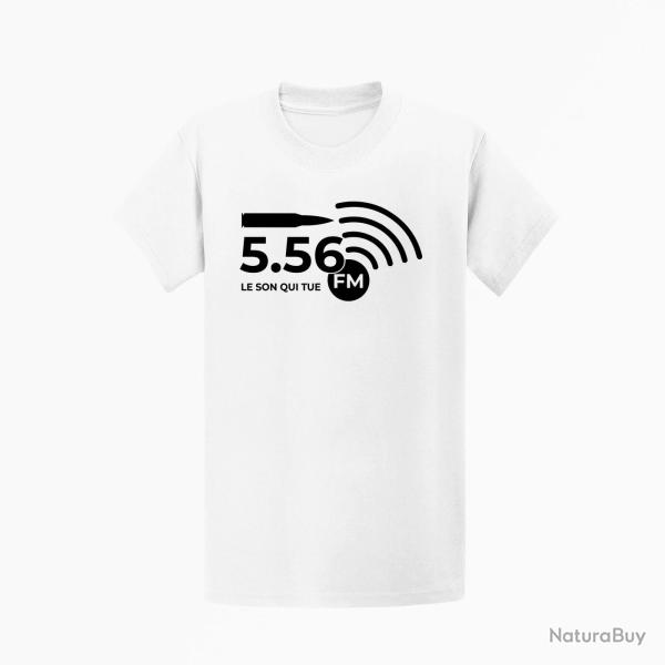 T shirt Munitions 5.56 FM 2 Blanc