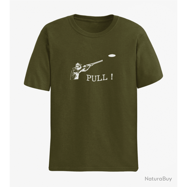 T shirt Tir Sportif BallTrap Pull Army Blanc