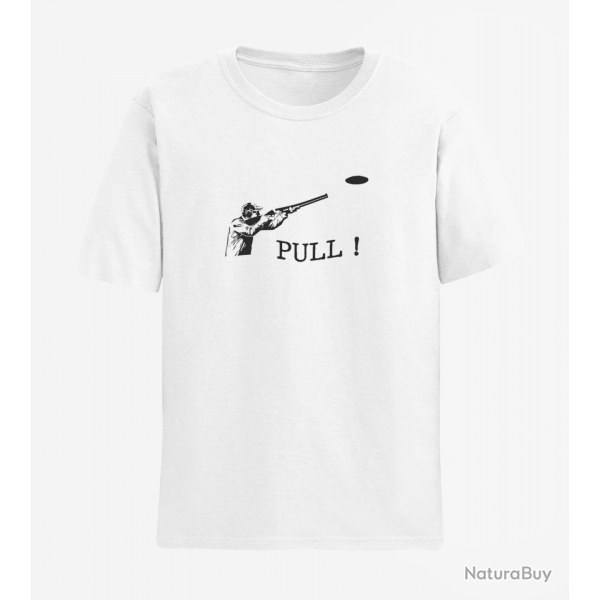 T shirt Tir Sportif BallTrap Pull Blanc