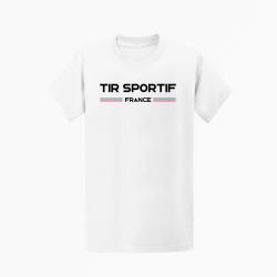 T shirt Tir Sportif France Blanc
