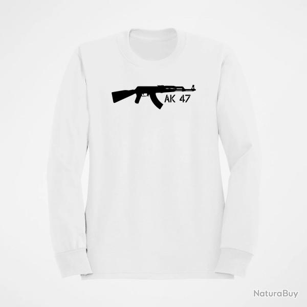 Sweat ARME AK 47 Blanc