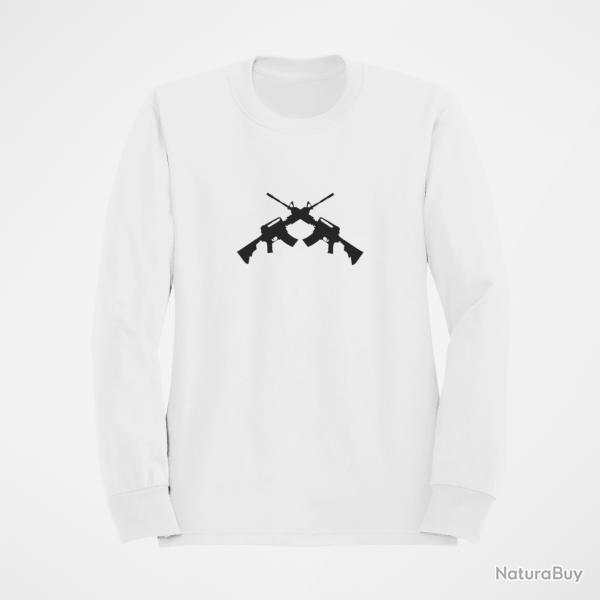 Sweat ARME AR 15 1 Blanc