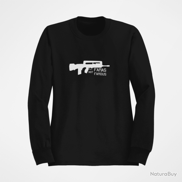 Sweat ARME Famas Not Famous Noir