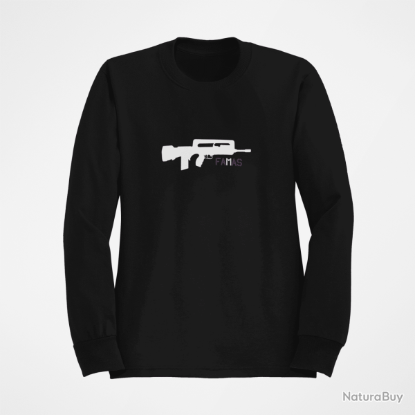 Sweat ARME Famas Patriote Noir
