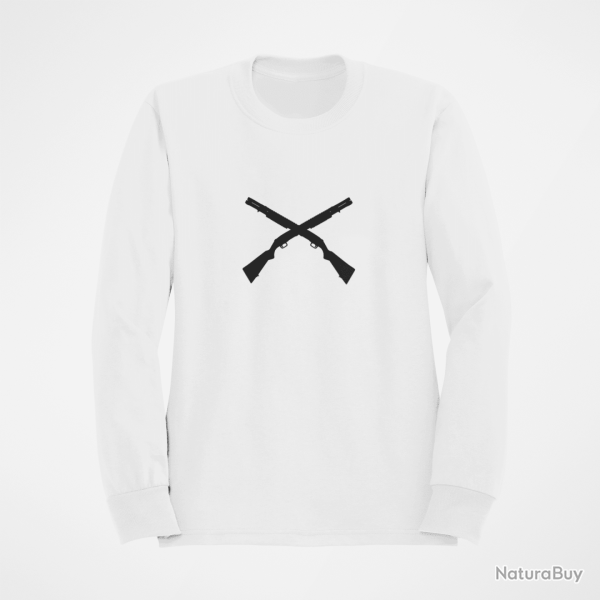 Sweat ARME FUSIL A POMPE Blanc