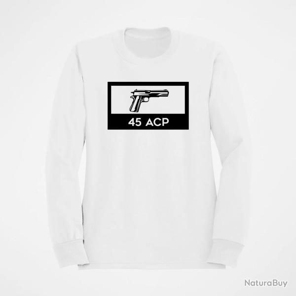 Sweat ARMES 1911 45 ACP Blanc