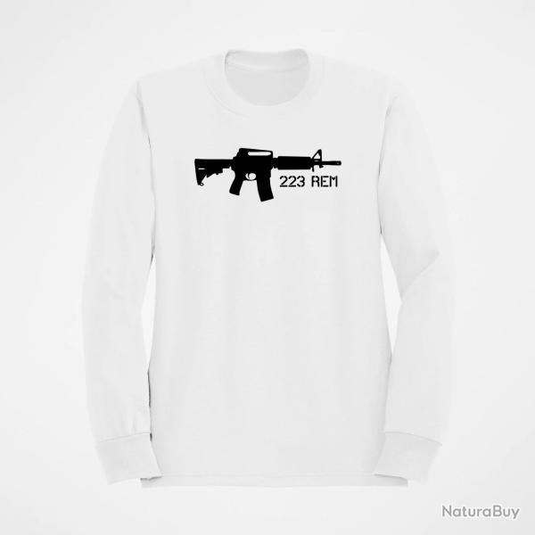 Sweat ARMES AR15 223 rem Blanc