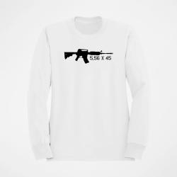 Sweat ARMES AR15 M16 M4 5.56&times;45 Blanc