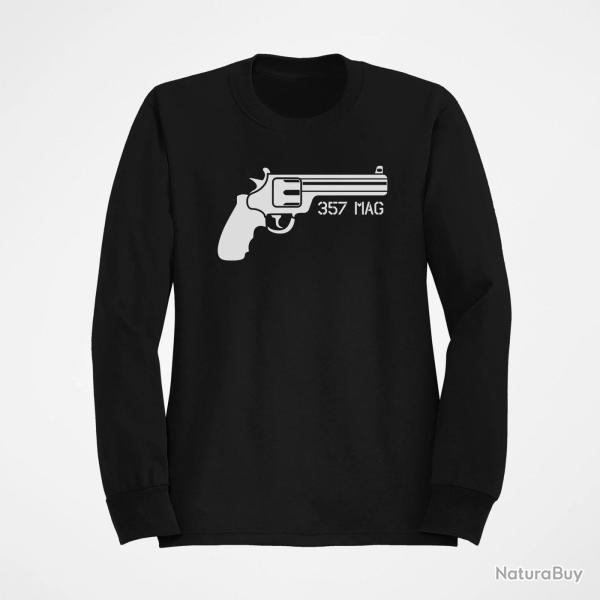 Sweat ARMES Revolver 357 mag Noir