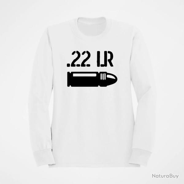 Sweat CARTOUCHE 22LR Blanc