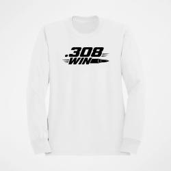 Sweat Tir Sportif 308 Win Cartouche Blanc