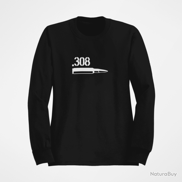 Sweat CARTOUCHE 308win Noir