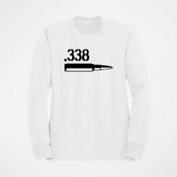 Sweat CARTOUCHE 338 Lapua Magnum Blanc
