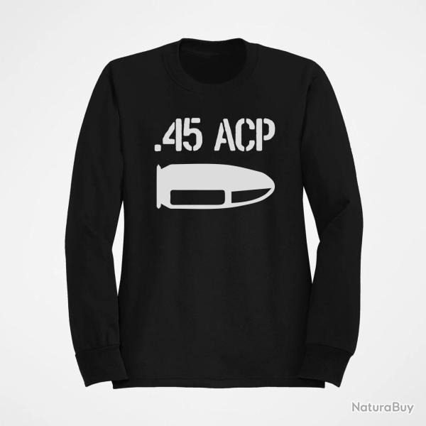 Sweat CARTOUCHE 45 ACP Noir