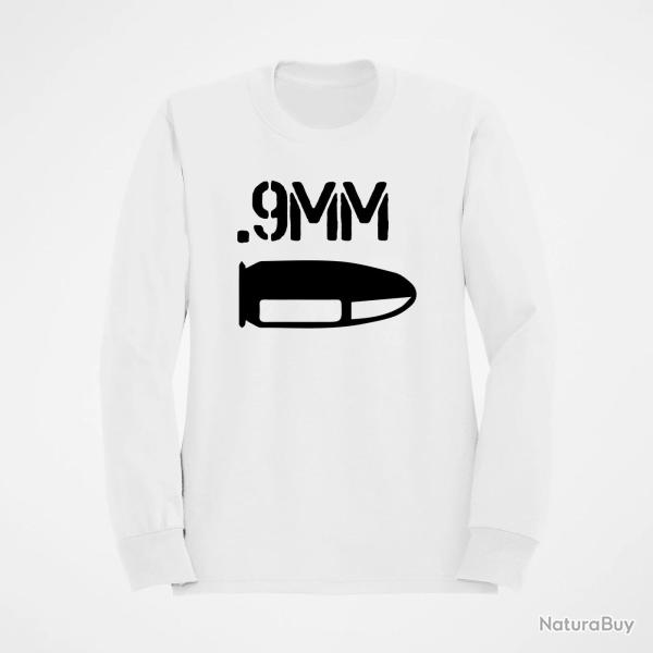 Sweat CARTOUCHE 9mm Blanc