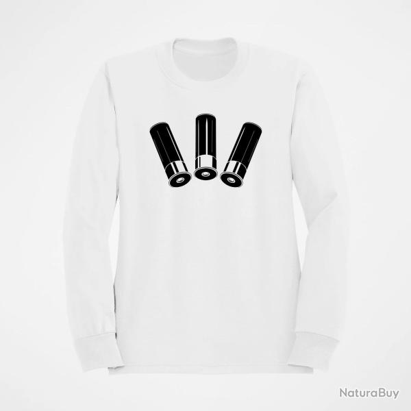 Sweat CARTOUCHE Calibre 12 Blanc