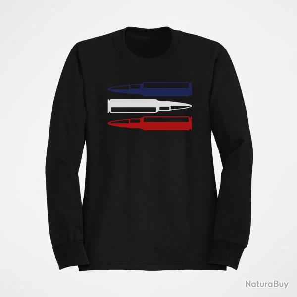 Sweat CARTOUCHES Drapeau Fran�ais Noir