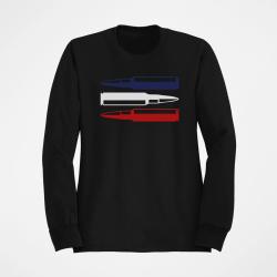 Sweat CARTOUCHES Drapeau Fran&ccedil;ais Noir