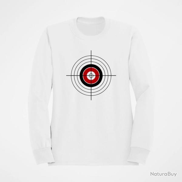 Sweat Target Cible Rouge Blanc
