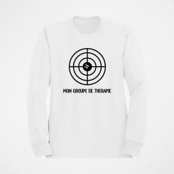 Sweat TIR SPORTIF Mon Groupe de Th&eacute;rapie Blanc