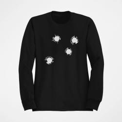 Sweat Impact de balles Coeur Noir
