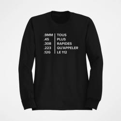 Sweat HOME DEFENSE Tous plus rapides que le 112 Noir