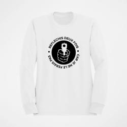 Sweat HOME DEFENSE R&eacute;fl&eacute;chis deux fois Blanc