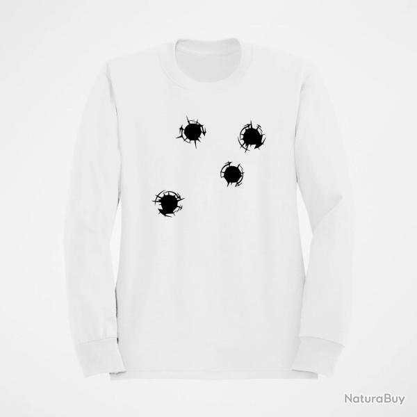 Sweat IMPACTS DE BALLES Blanc