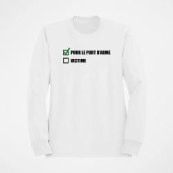Sweat Port d armes Blanc