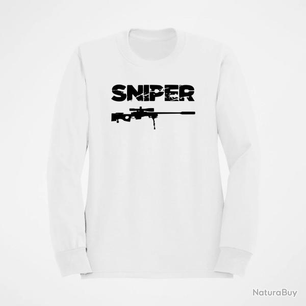 Sweat SNIPER Blanc