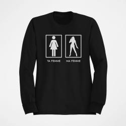 Sweat Ta Femme Ma Femme Noir