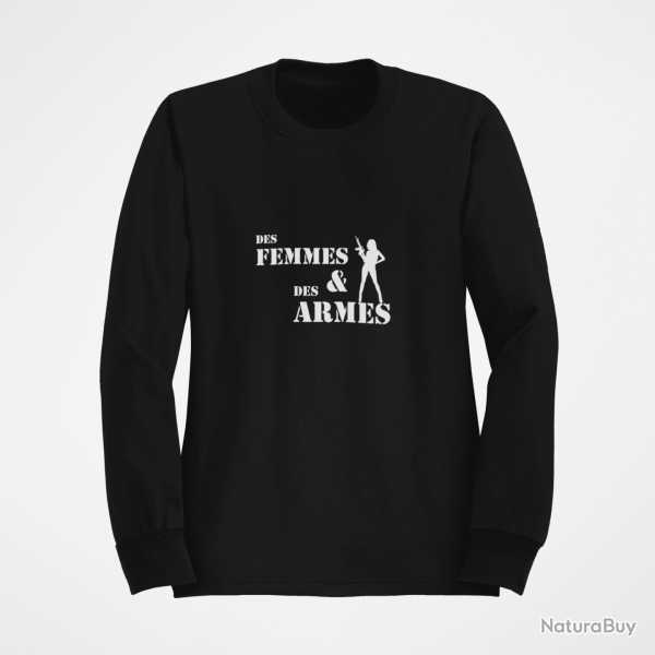 Sweat DES FEMMES DES ARMES Noir