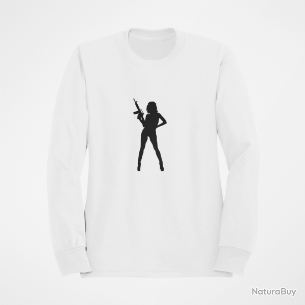 Sweat FEMME AR 15 Blanc