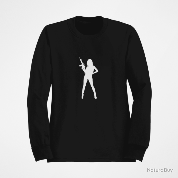 Sweat FEMME AR 15 Noir
