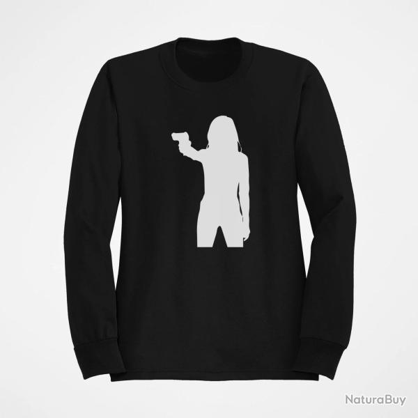 Sweat FEMME Arme de Poing Noir