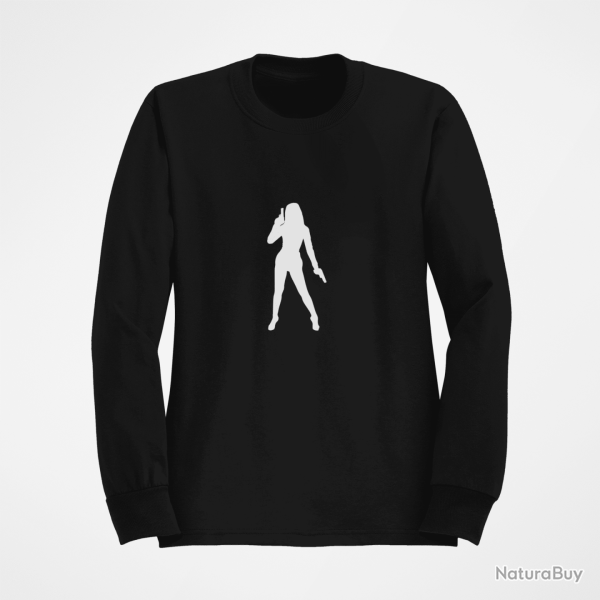 Sweat FEMME James Bond Noir