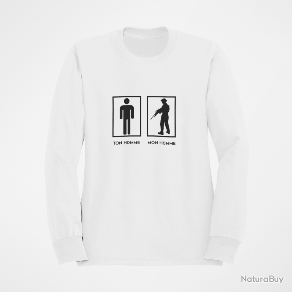 Sweat TON HOMME MON HOMME Blanc