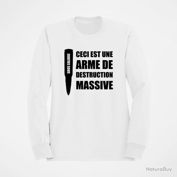 Sweat ARME DE DESTRUCTION MASSIVE Blanc
